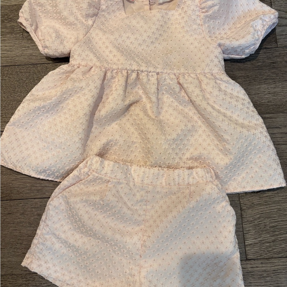 Zara Pink Baby Outfit Set